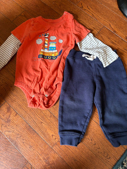 Boys long sleeve and pants 12 months , Kids 18 Month (12-18M)