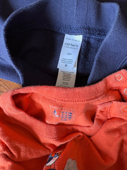Boys long sleeve and pants 12 months , Kids 18 Month (12-18M)