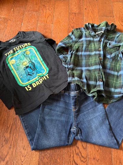 Jeans and 2 Long Sleeves 3T, Kids 3T