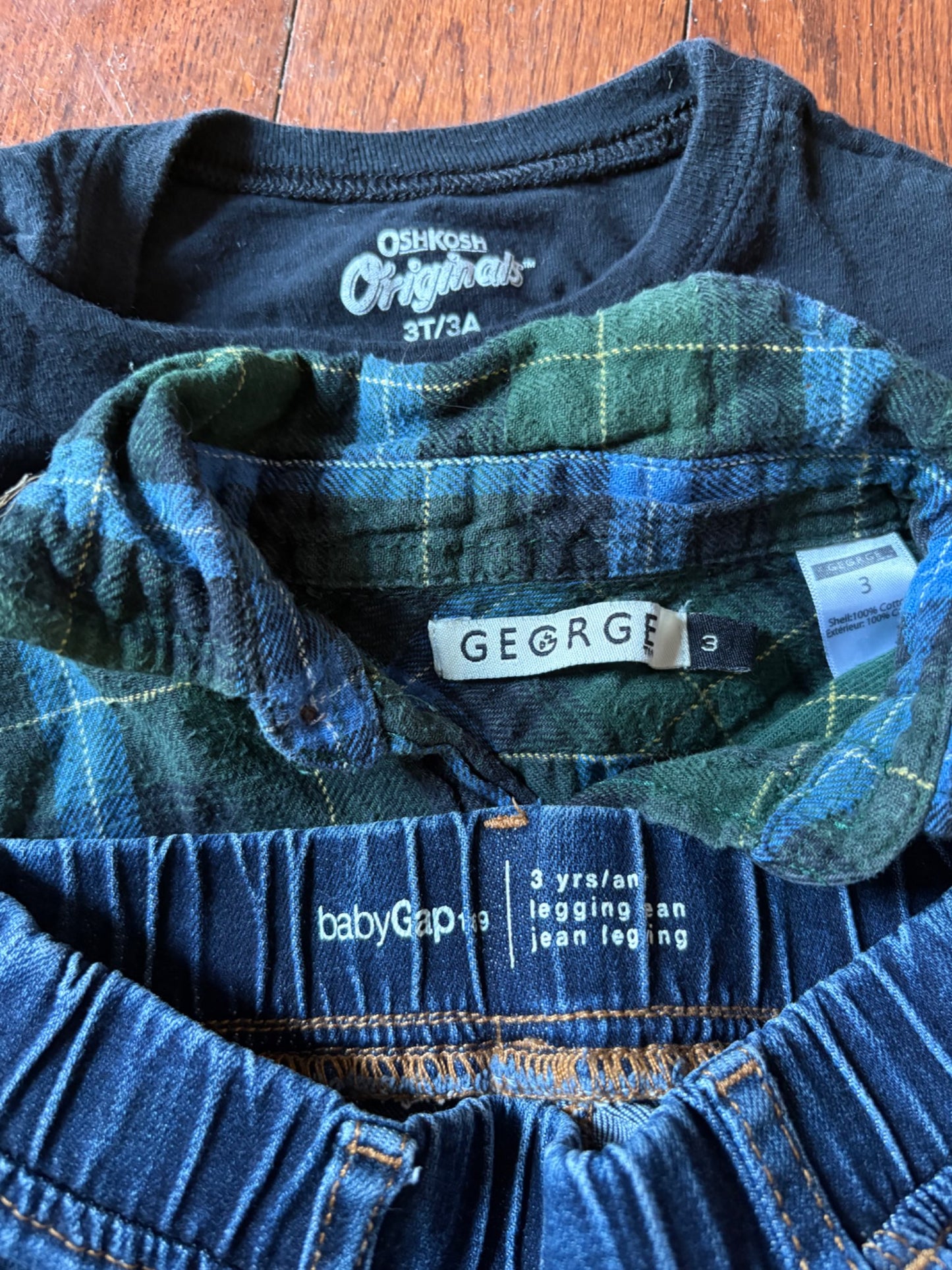 Jeans and 2 Long Sleeves 3T, Kids 3T