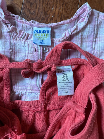 Dress and Long Sleeve Shirt 2T, Kids 2T