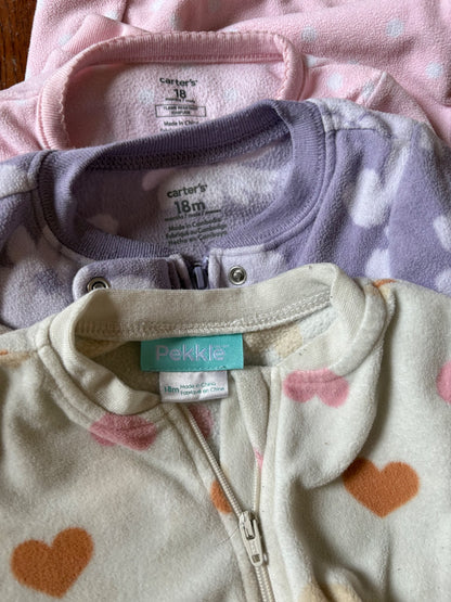 3 Fleece Pjs 18 months , Kids 18 Month (12-18M)