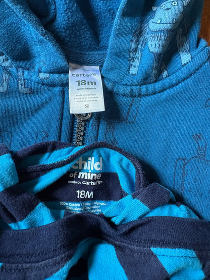 Carters sweater and hoodie 18 months , Kids 18 Month (12-18M)