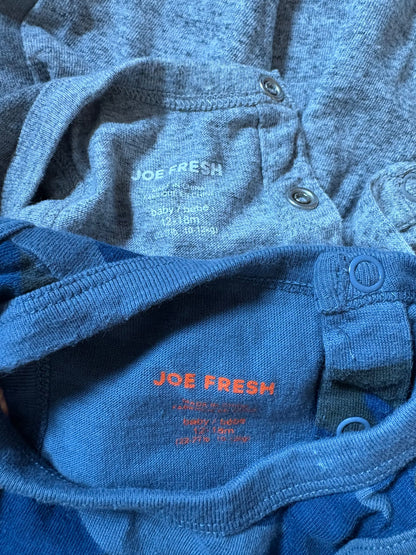 2 Joe Fresh Rompers 12-18 months , Kids 18 Month (12-18M)