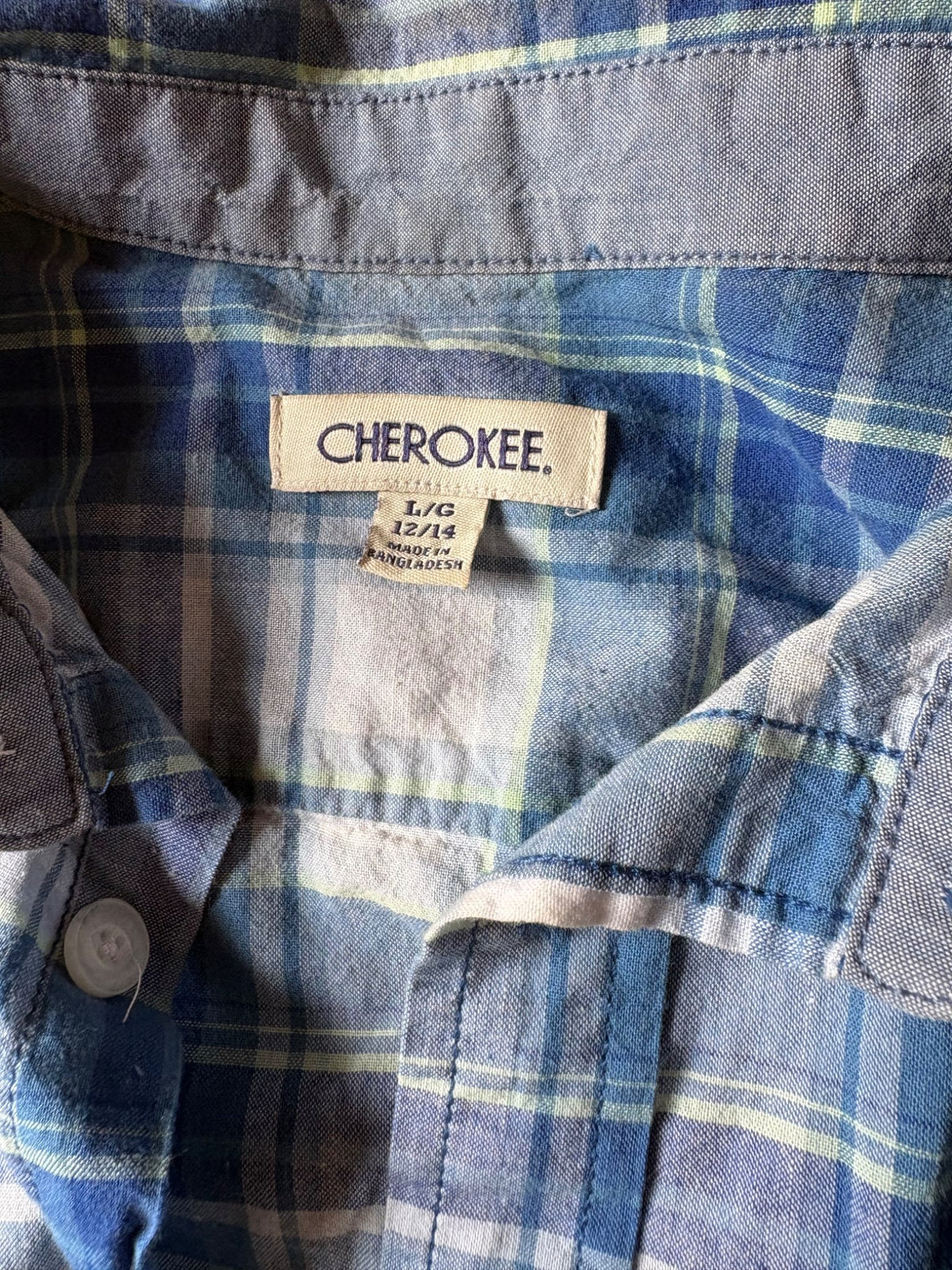 Cherokee 12-14 Dress Shirt , Kids 10