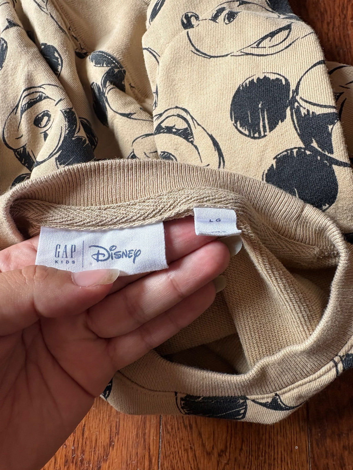 Disney Gap Mickey Sweater size large , Kids 10