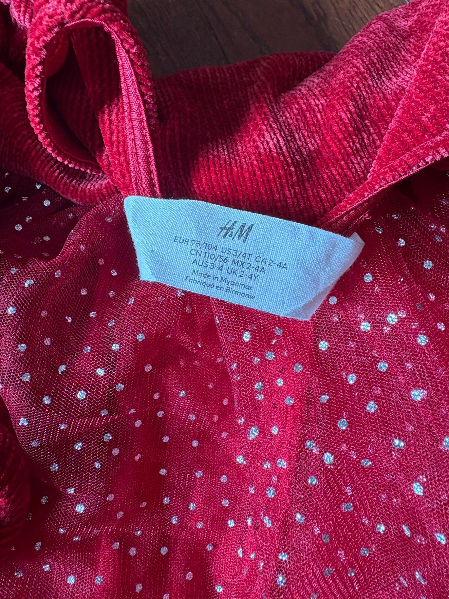 H&M Christmas Dress 3-4T, Kids 3T