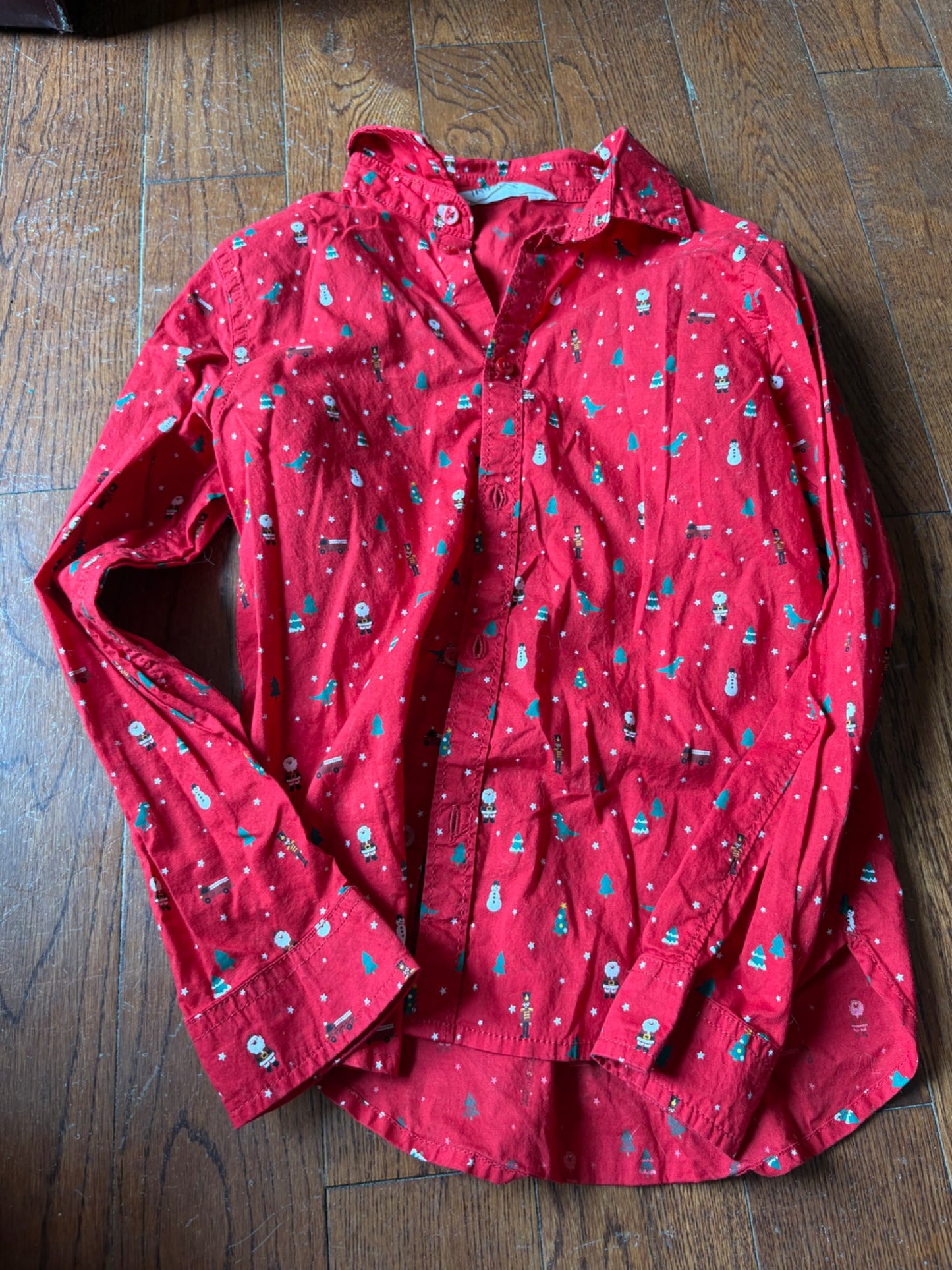 H&M Christmas dress shirt size 7-8, Kids 7
