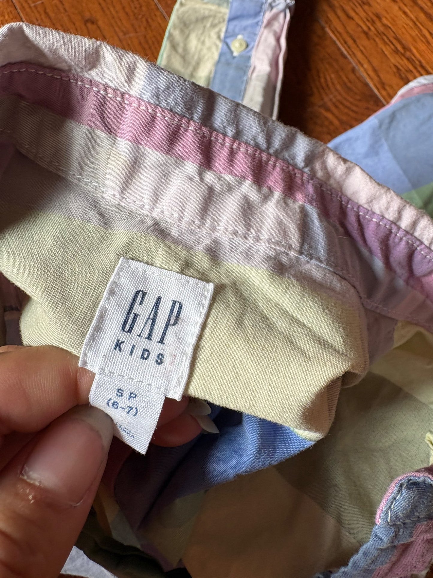 Gap Easter/Spring Dress Shirt 6-7, Kids 6/6X