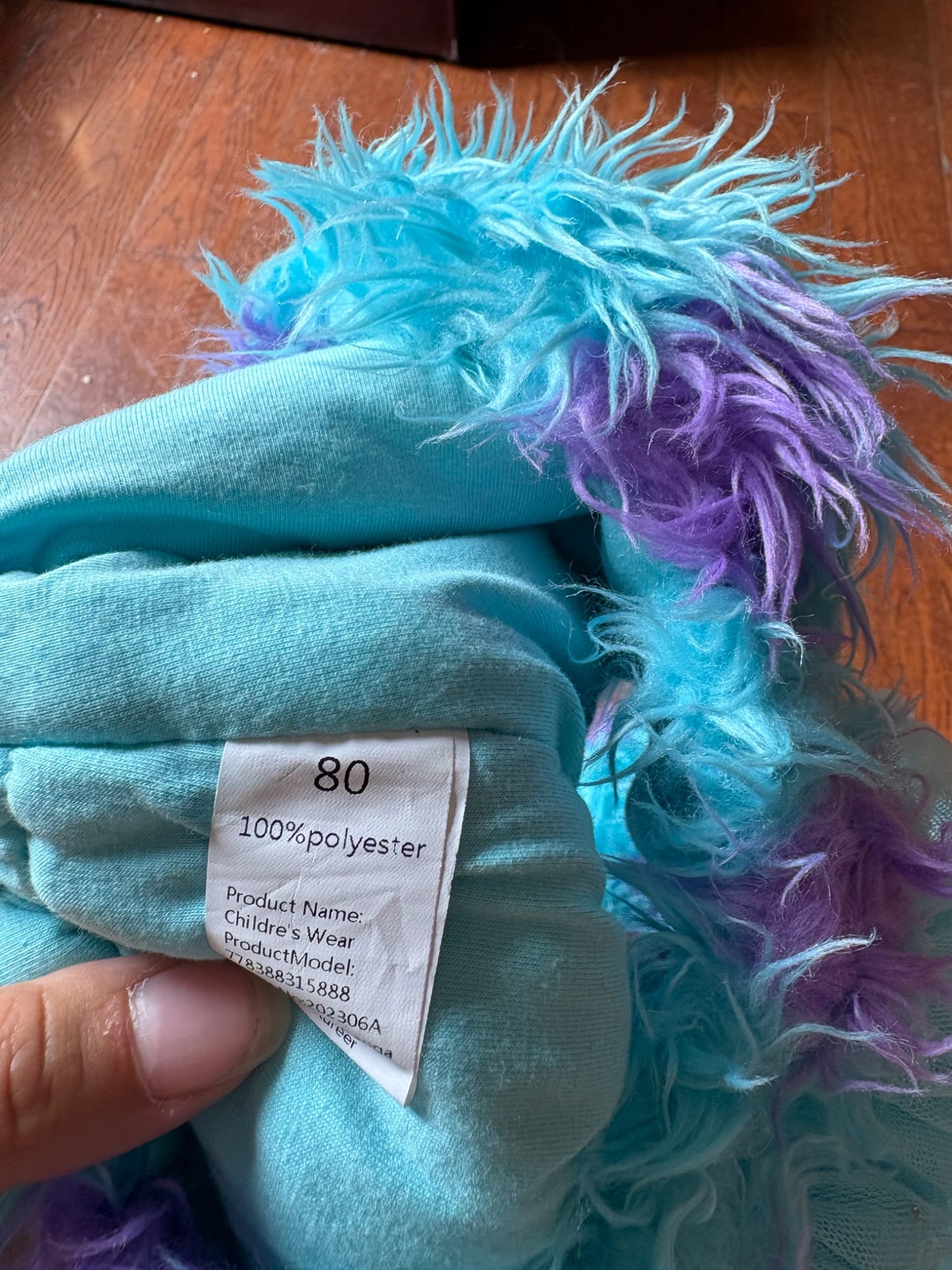 Monsters Inc Sulley Costume 3-6 6-9 months , Kids 6 Month (3-6M)