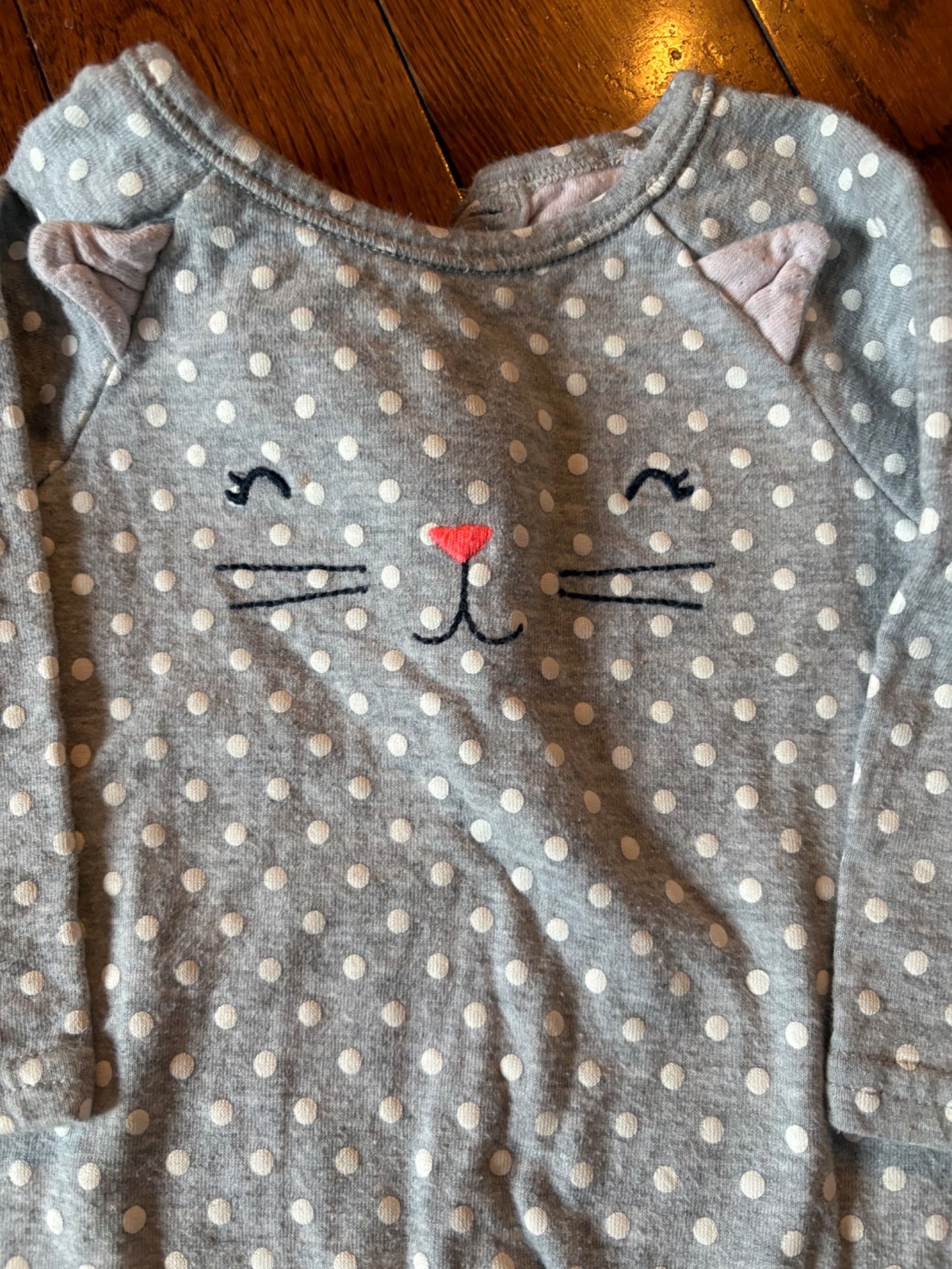 Gap Cat/Polka Dot one piece 6-12 months , Kids 9 Month (6-9M)