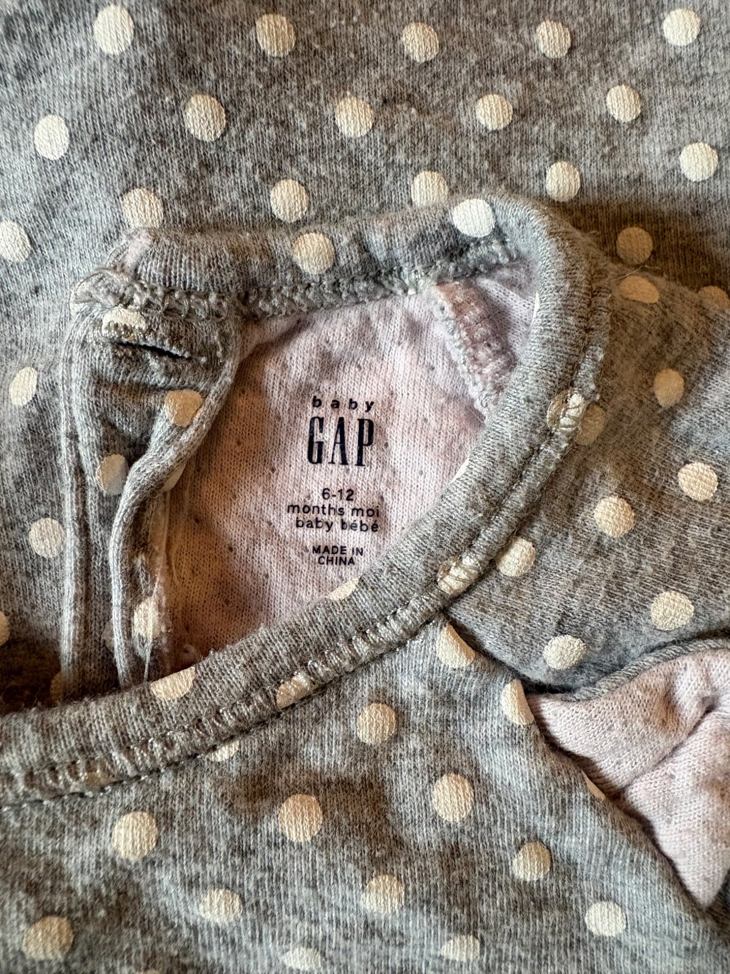 Gap Cat/Polka Dot one piece 6-12 months , Kids 9 Month (6-9M)