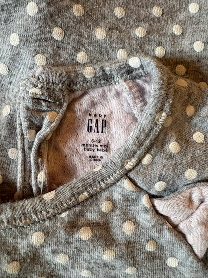 Gap Cat/Polka Dot one piece 6-12 months , Kids 9 Month (6-9M)