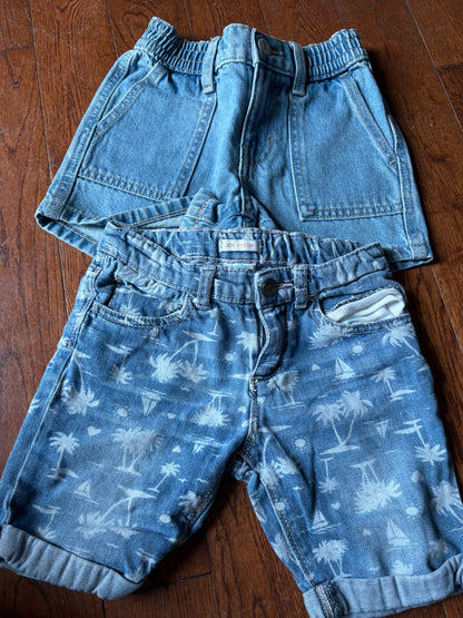 Denim Shorts size 5, Kids 5/5T
