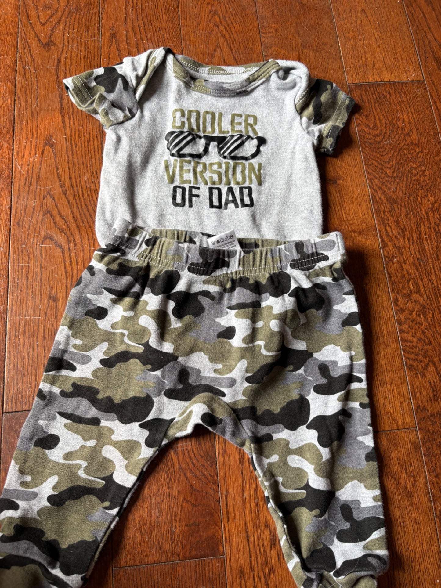 Monkey Bars Camo 2 Piece Set 3-6 months , Kids 6 Month (3-6M)