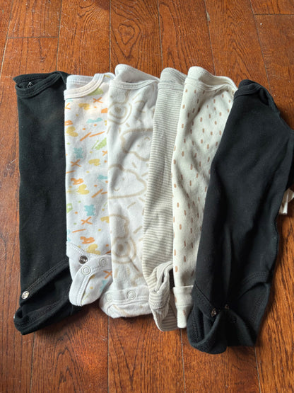 Long Sleeve Onesies 0-3 months , Kids 3 Month (0-3M)