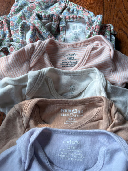 Girl onesie bundles 0-3 months , Kids 3 Month (0-3M)