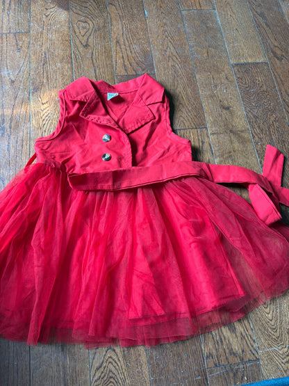 SHEIN red dress  12-18 months , Kids 18 Month (12-18M)