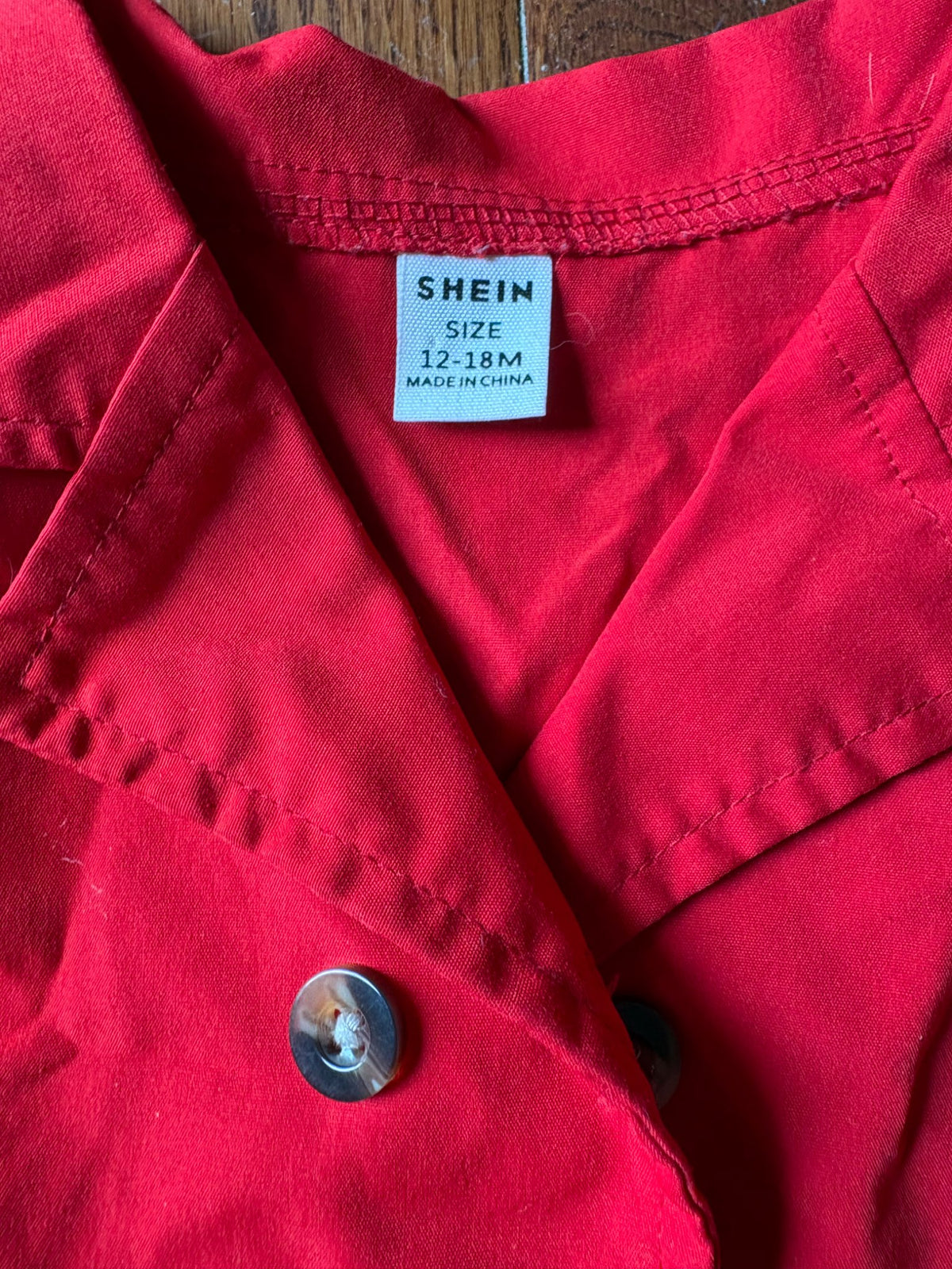 SHEIN red dress  12-18 months , Kids 18 Month (12-18M)