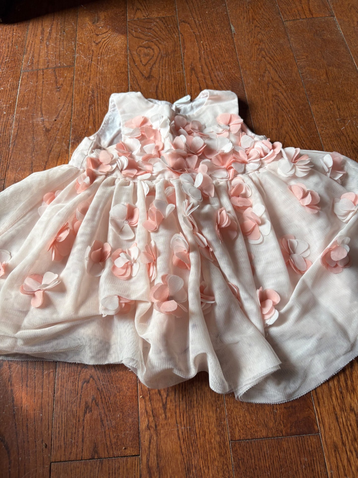 H&M Pink Flower Dress 9-12 months , Kids 12 Month (9-12M)