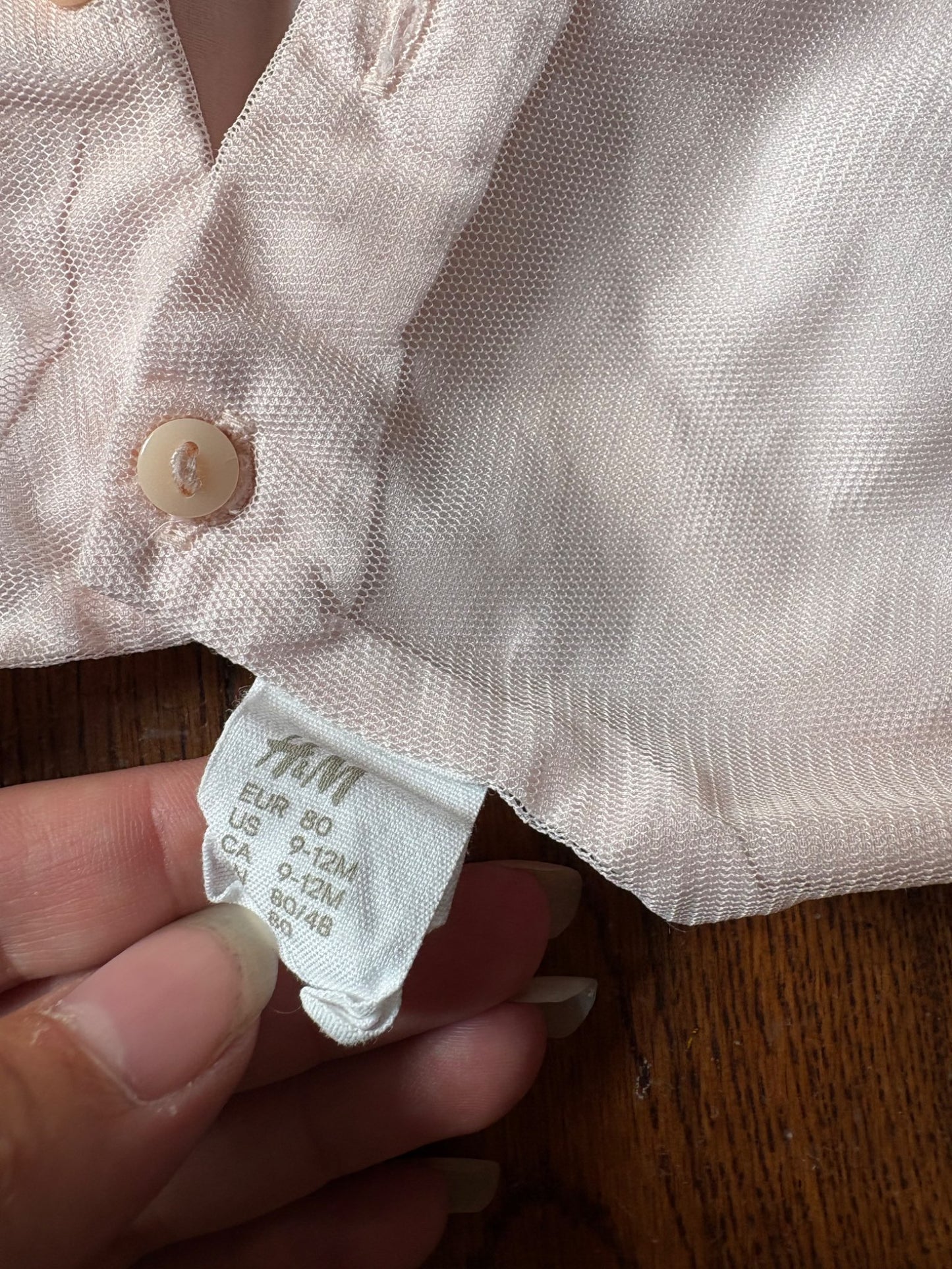 H&M Pink Flower Dress 9-12 months , Kids 12 Month (9-12M)