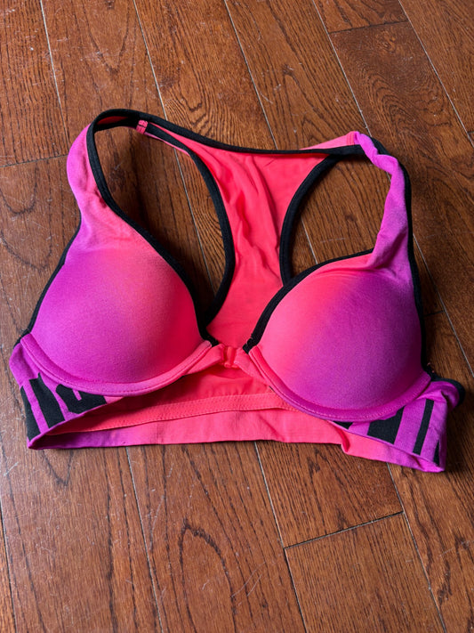 Pink front closure sports bra XS , Kids 14