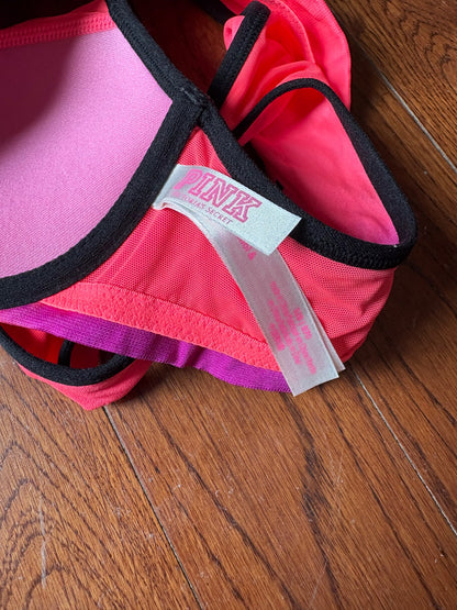 Pink front closure sports bra XS , Kids 14
