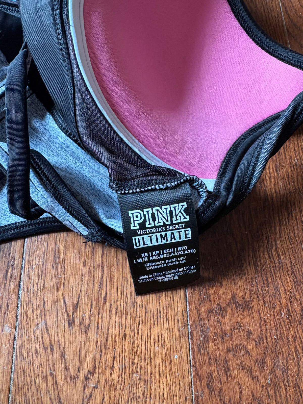 Pink sports Bra XS , Kids 14