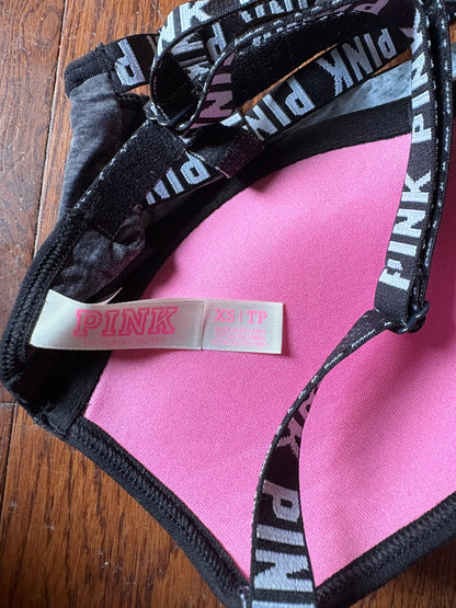 Pink strappy sports bra XS , Kids 14