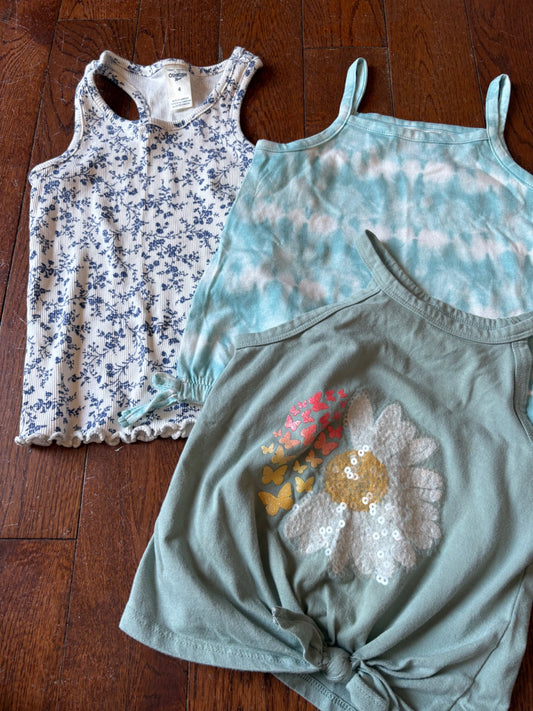 Osh Kosh set of 3 Tank tops size 4 , Kids 4/4T
