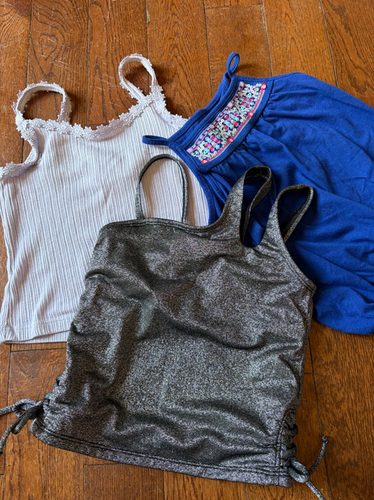 Old Navy/Childrens Place set of 3 Tank Tops size 6 , Kids 6/6X