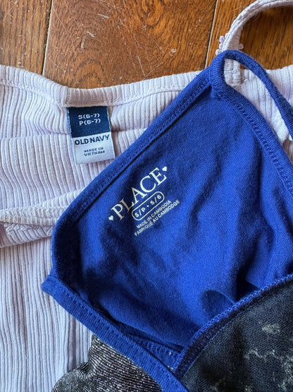 Old Navy/Childrens Place set of 3 Tank Tops size 6 , Kids 6/6X