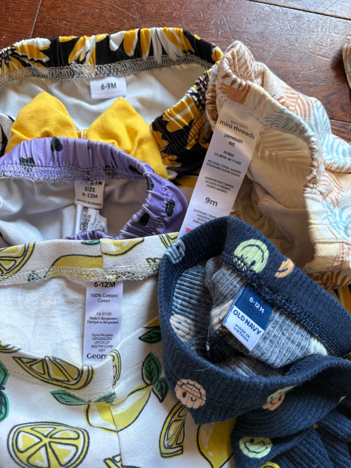 5 sets of pants 6-12 months , Kids 9 Month (6-9M)