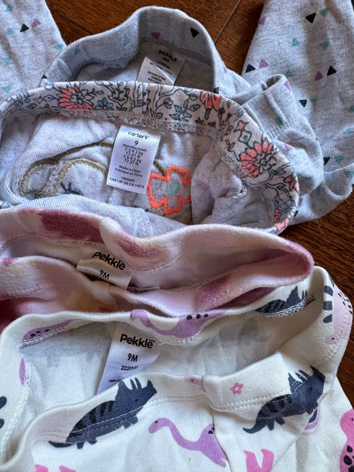 Set of 8 pants 6-12 months , Kids 9 Month (6-9M)