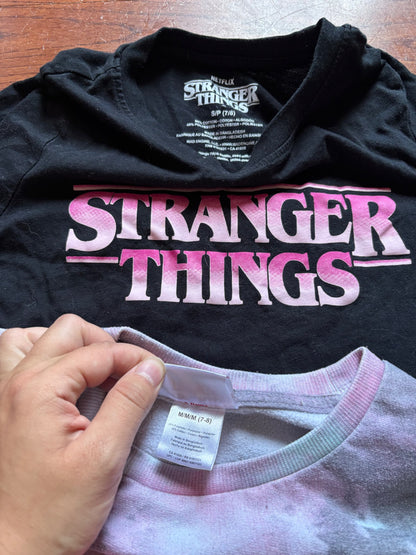 Stranger Things Tshirt and Sweater size 7-8, Kids 7