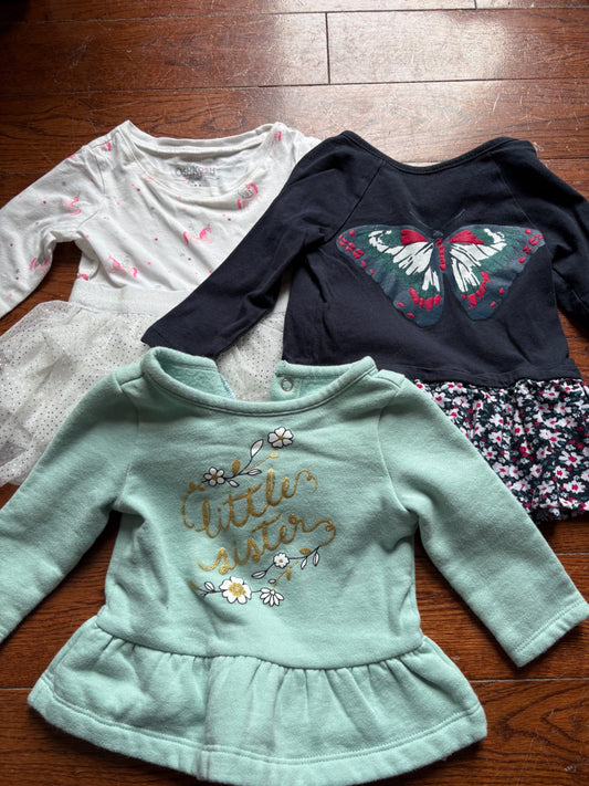 Various Brands baby shirts 3-6 months , Kids 6 Month (3-6M)