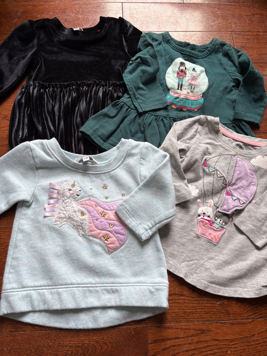 George 4 shirt bundle baby 3-6 months , Kids 6 Month (3-6M)