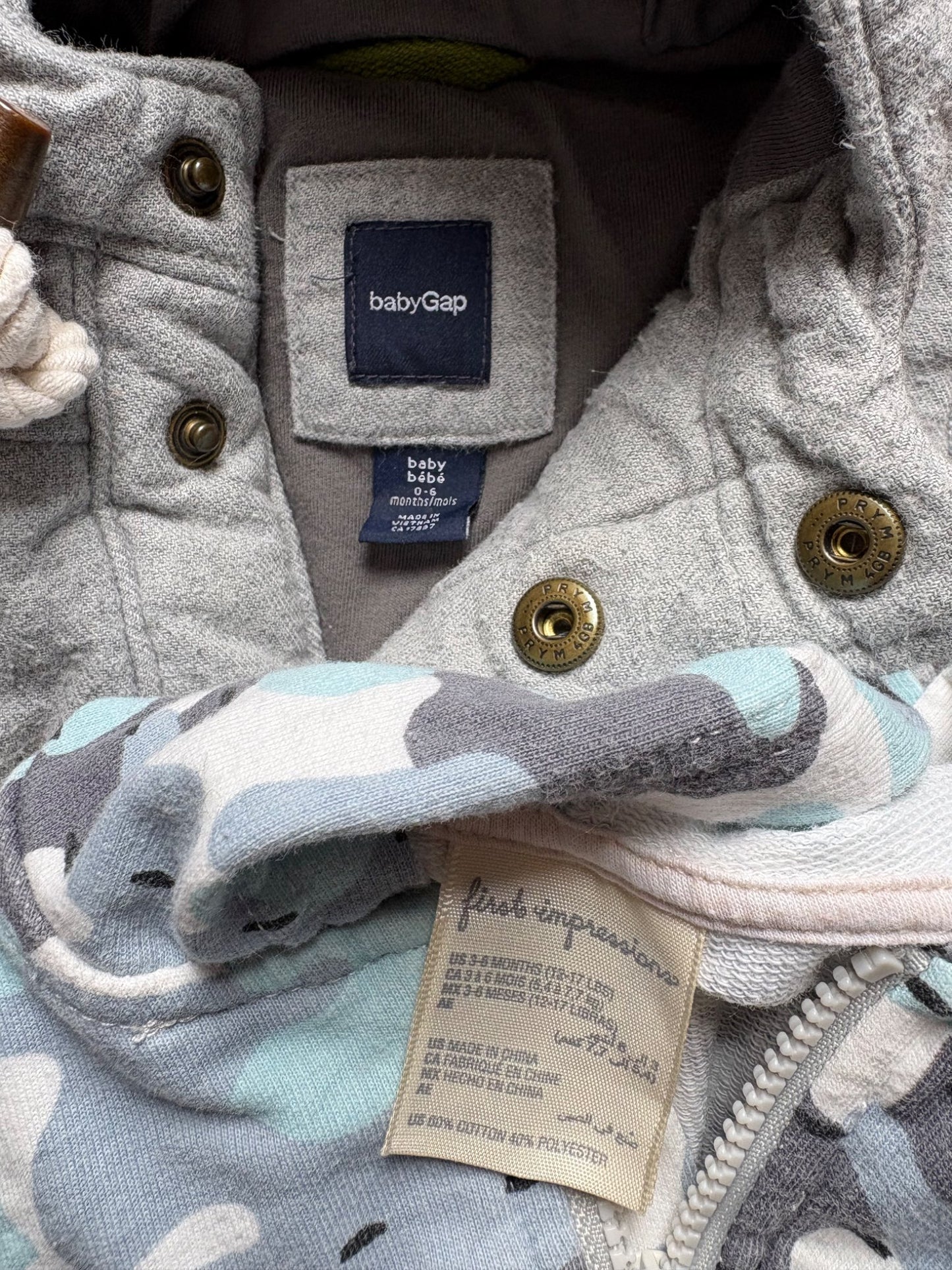 Baby Gap vest and  First Impressions hoodie 0-6 months , Kids 6 Month (3-6M)