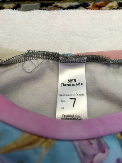 EUC - Small Shop, MSB Handmade, Pocket Dress, Disney Print, Size 7, retails $85 new, Kids 7