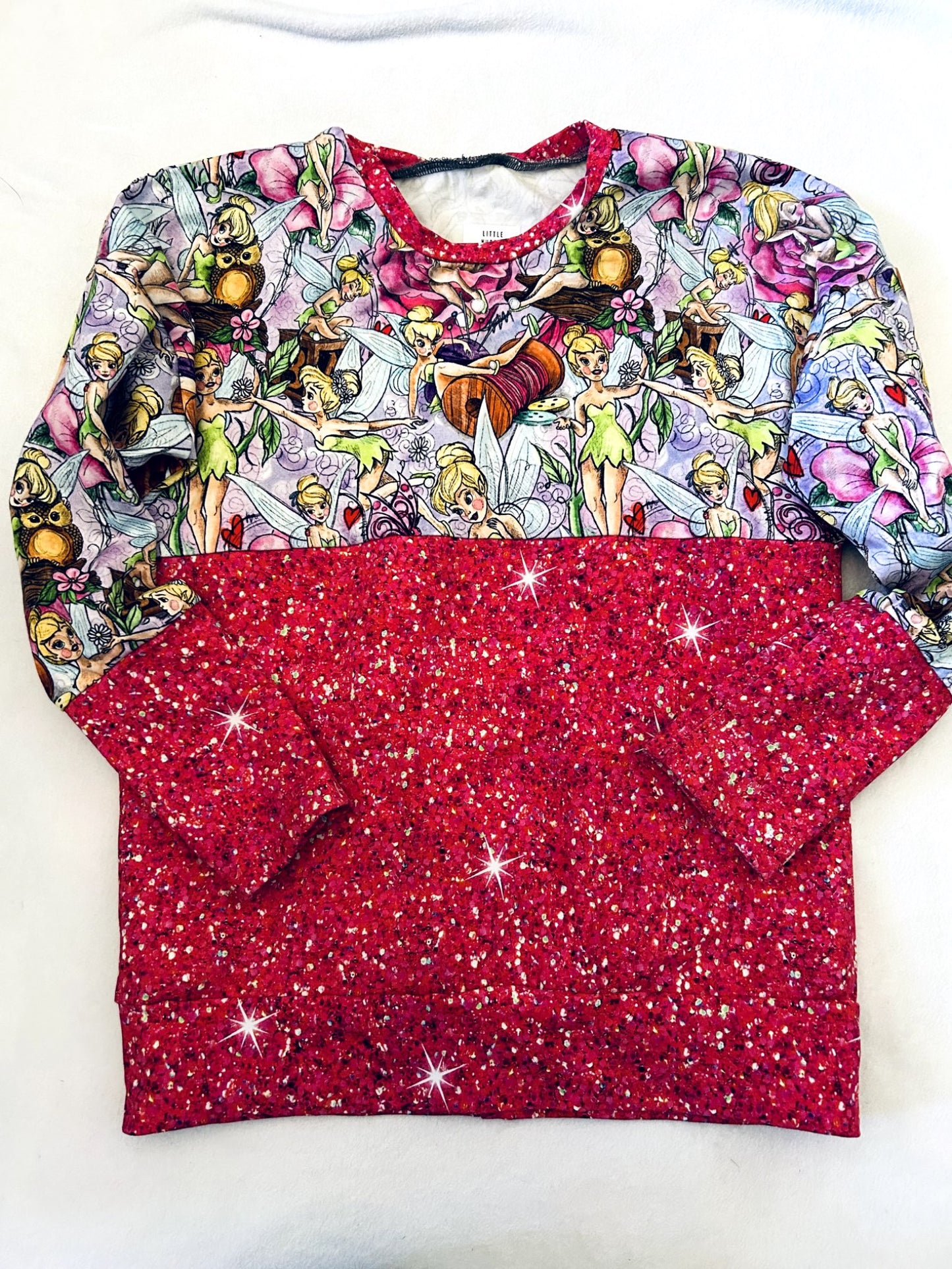 NWOT - Small Shop, Little Nugget, Long sleeve crew, Disney Tinkerbell, GWM 6-9y, Kids 6/6X