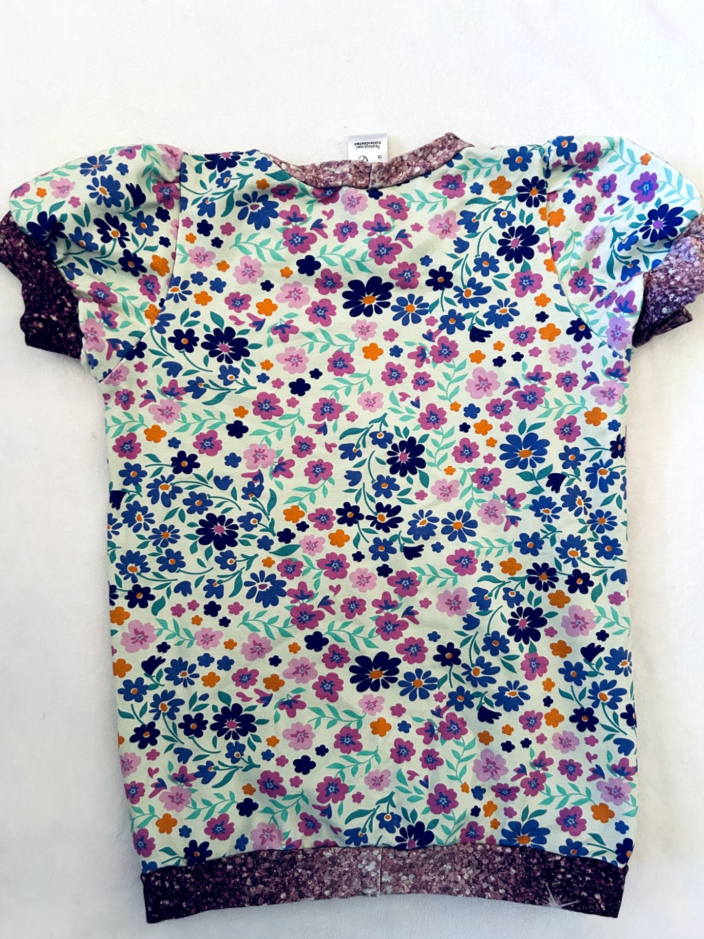 VGUC -  Small Shop, MSB handmade, custom T-Shirt with puff sleeves, Disney Rapunzel, size 5/6, retails $45 new, Kids 5/5T