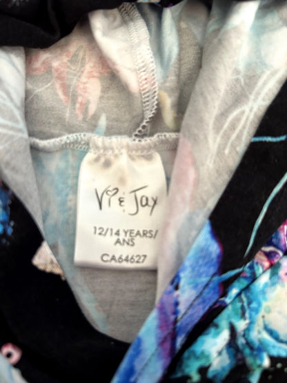 EUC - Small Shop, Vi&Jax, Hooded long sleeve shirt, deep sea creature print, size 12/14y, retails $75 new, Kids 12
