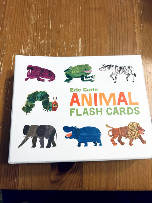 VGUC - Eric Carle, Animal Alphabet Flash Cards, retails $15 new
