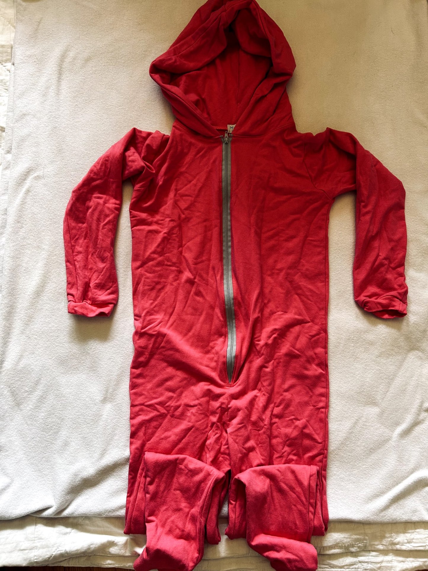 EUC - Small Shop, Mi and Fi, Dinosaur zip romper in hot pink, with spike details on back, size 8, retails, $62 new, Kids 8