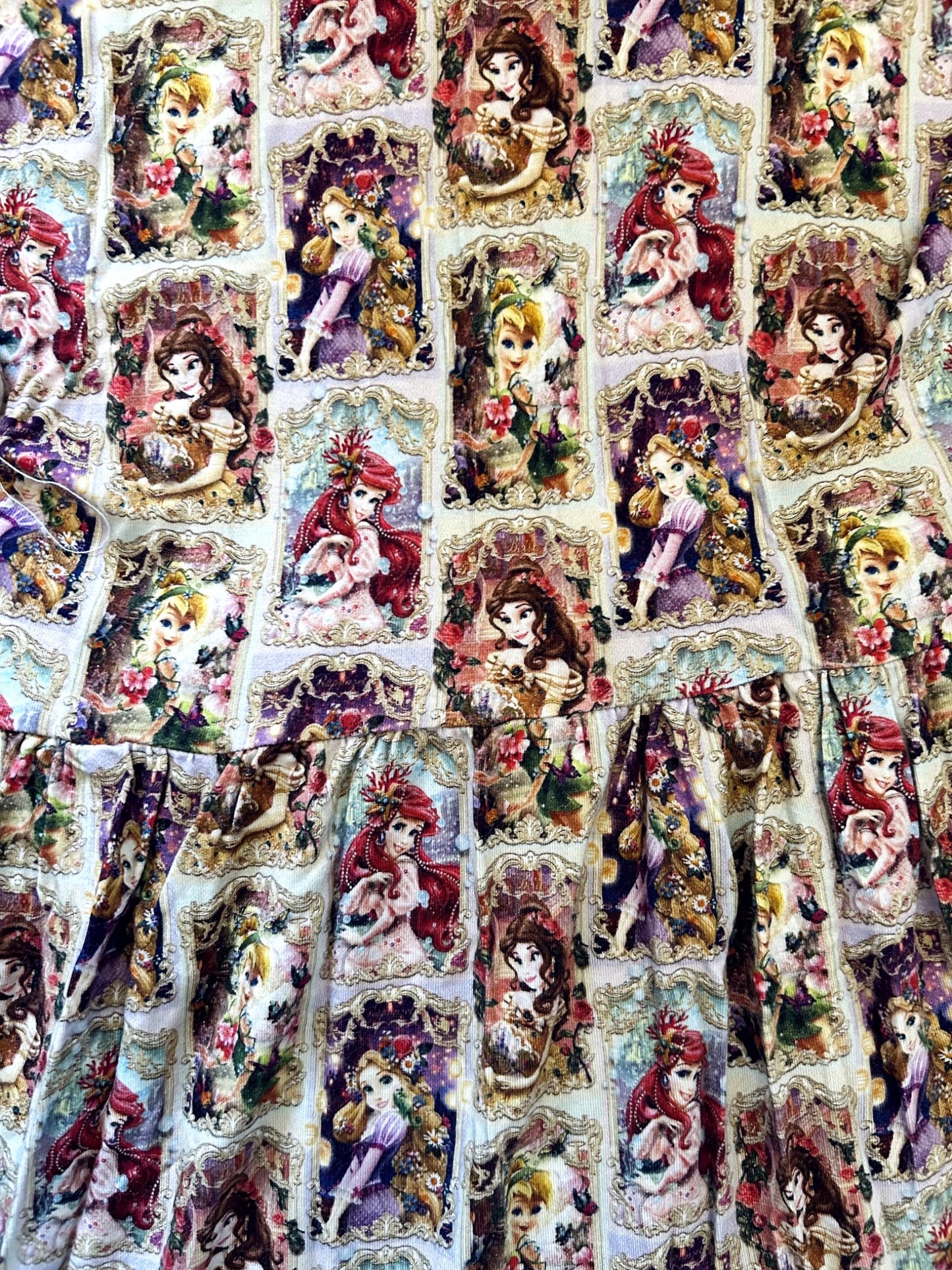 EUC - Small Shop, Vi&Jax, Bamboo Play dress, Disney Princess Brocade Window print, size 8/9. retails $65 new, Kids 8