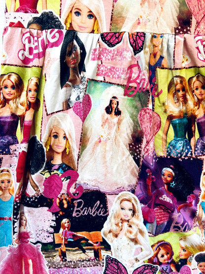 VGUC - Small Shop, Vi&Jax, Bamboo Play dress, Barbie print, size 8/9. retails $65 new, Kids 8