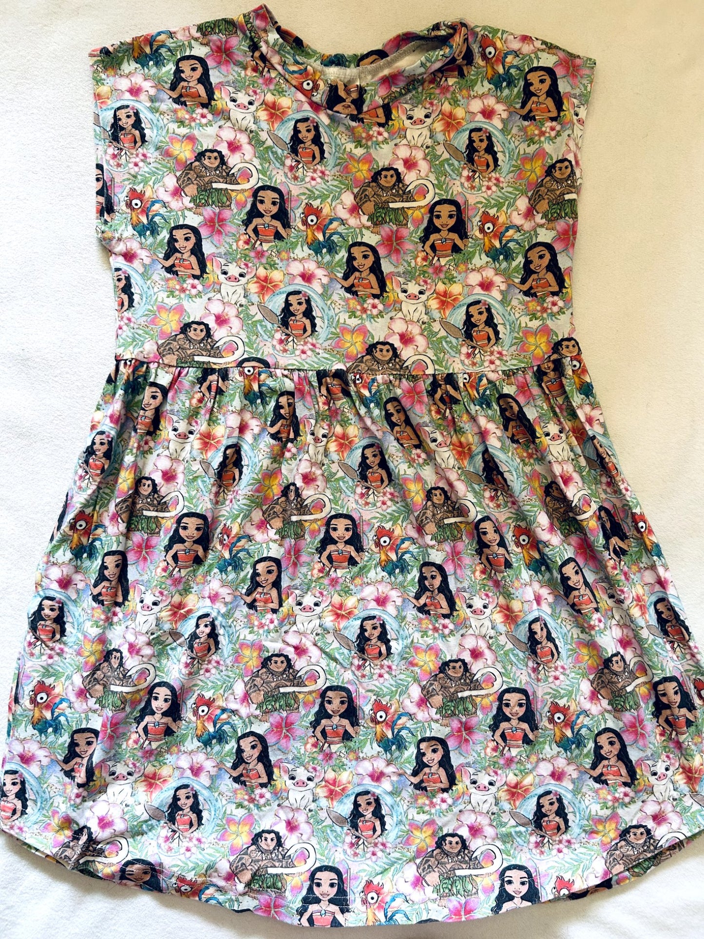 VGUC - Small Shop, Vi&Jax, Bamboo-Cotton Play dress, Disney Moana print, size 8/9. retails $65 new, Kids 8