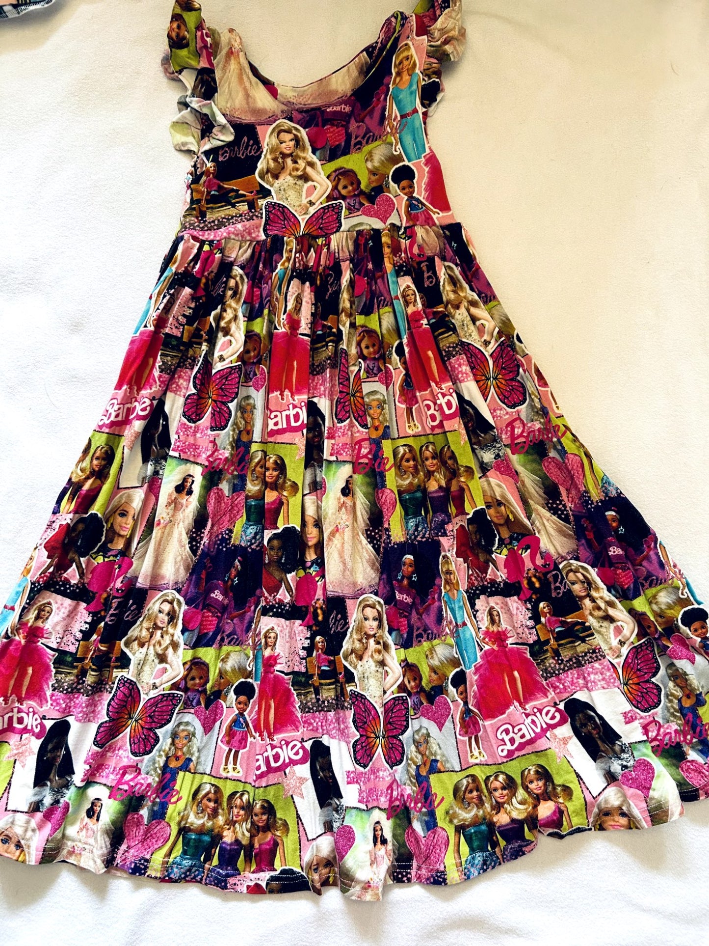EUC - Small Shop, Vi&Jax, Bamboo maxi dress, Barbie print, size 4/5. retails $85 new, Kids 4/4T