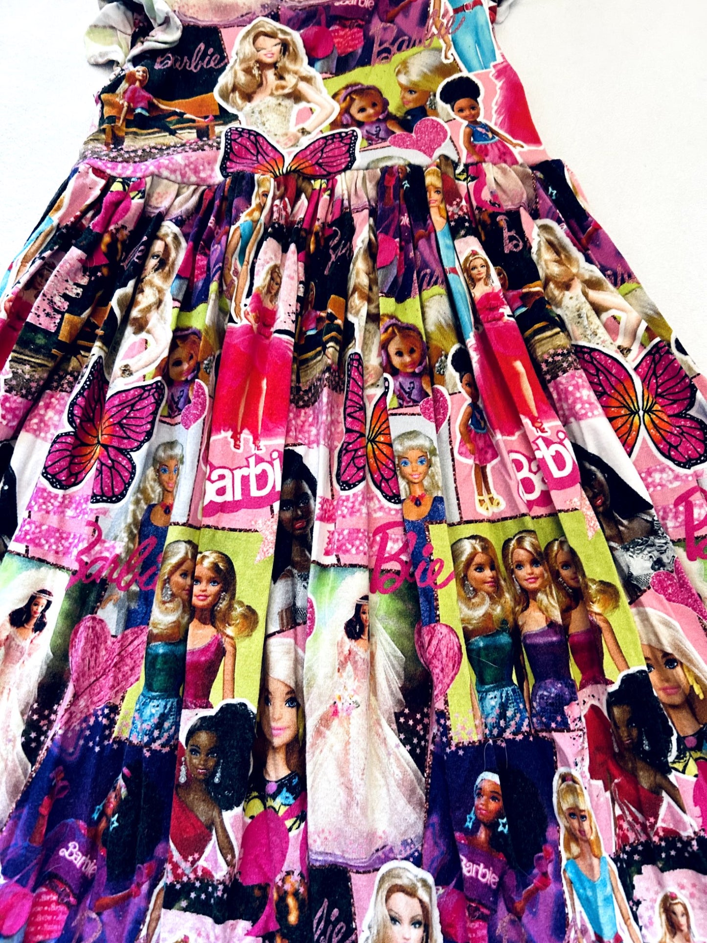 EUC - Small Shop, Vi&Jax, Bamboo maxi dress, Barbie print, size 4/5. retails $85 new, Kids 4/4T