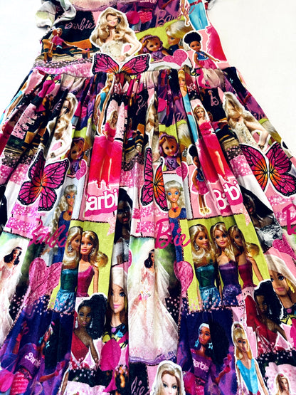 EUC - Small Shop, Vi&Jax, Bamboo maxi dress, Barbie print, size 4/5. retails $85 new, Kids 4/4T